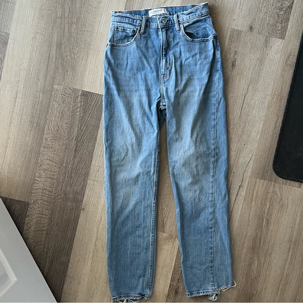 Abercrombie & Fitch High Rise Women Jeans - Light Blue